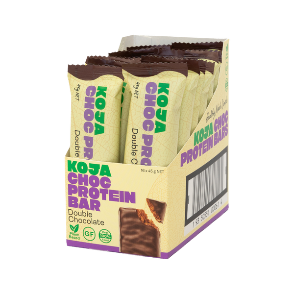 KOJA Double Chocolate Choc Protein Bar - 16 Bars