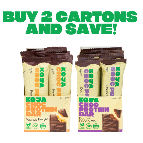 KOJA Choc Protein Bars - 2 x Carton Pack