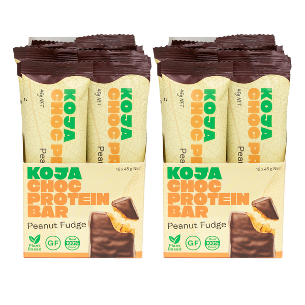 KOJA Peanut Fudge Choc Protein Bar - 16 Bars